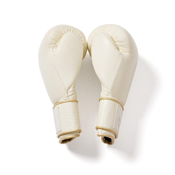 Ivory Leather Boxing Gloves - Brazilian Booty Co