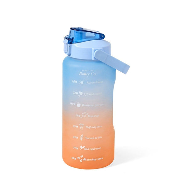 2L Drink Motivational Water Bottle with Time Marker & Straw - Brazilian Booty Co - Brazilian Booty Co