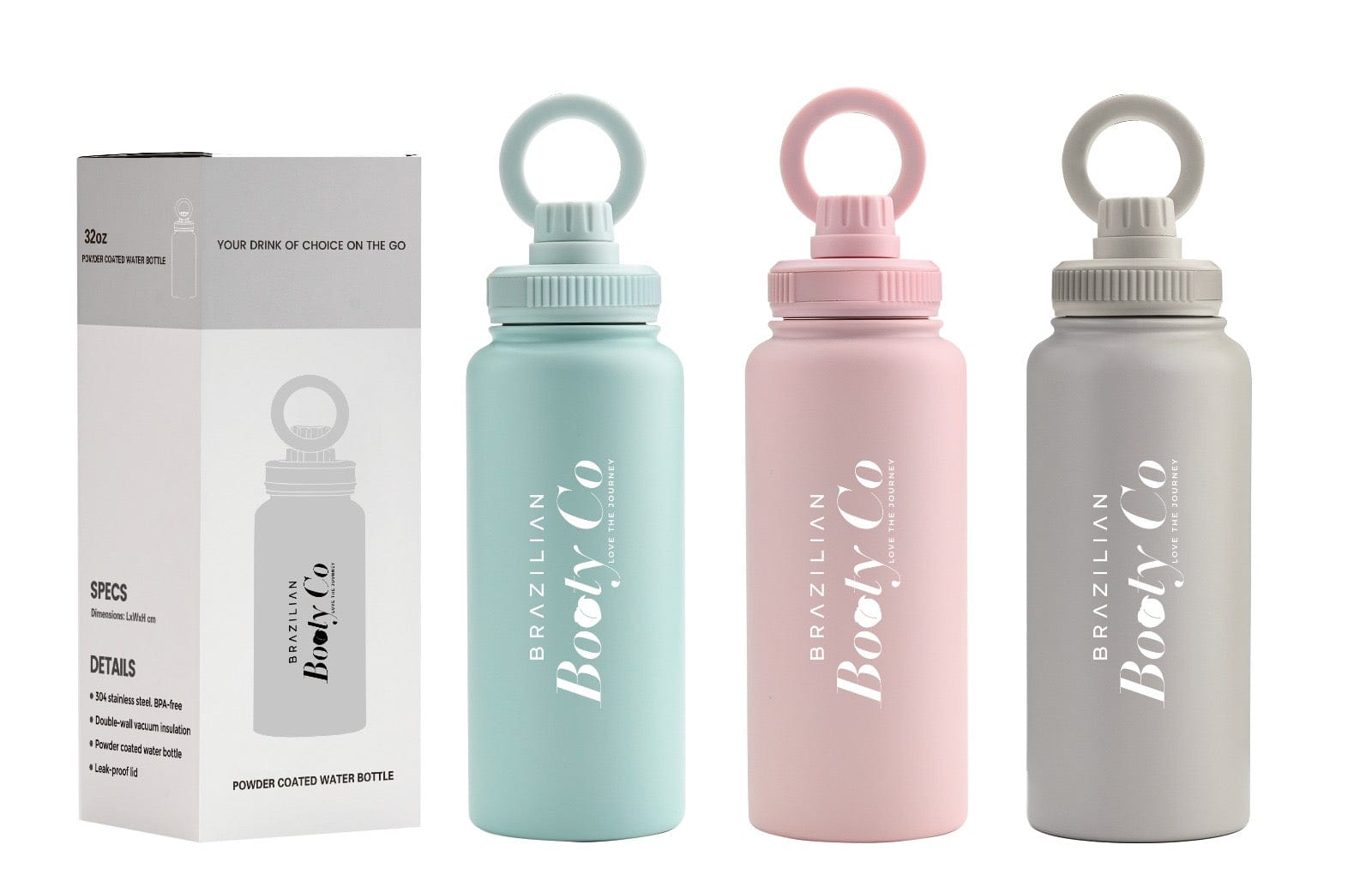 Magnetic Stainless Steel Water Bottle with Tripod - Brazilian Booty Co