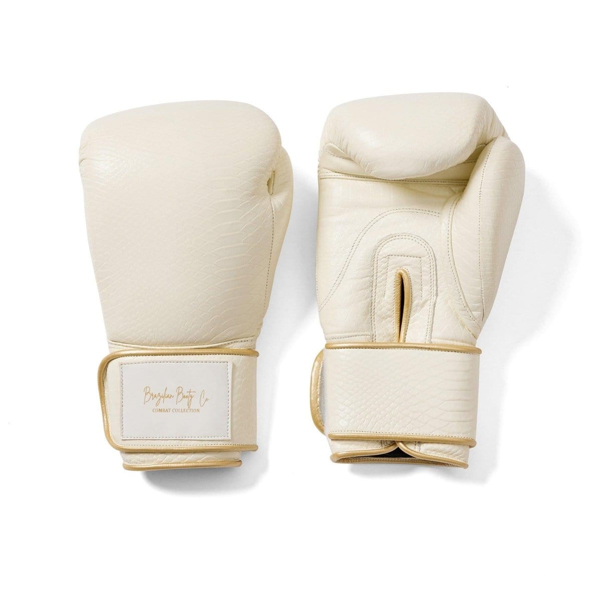 Ivory Leather Boxing Gloves - Brazilian Booty Co