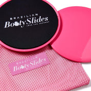 Fitness gliding discs in pink for home workouts