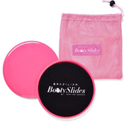 Pink Brazilian Booty Slides with matching mesh carrying bag